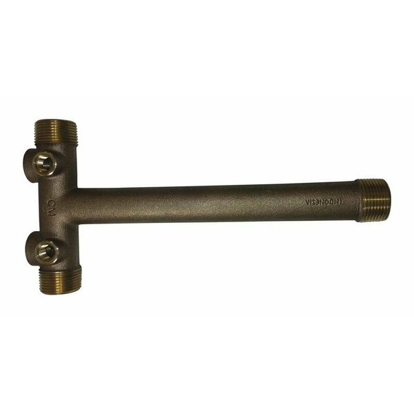 Campbell Fittings TANK CROSS TEE 1in. BRS RSTC4-3TLF